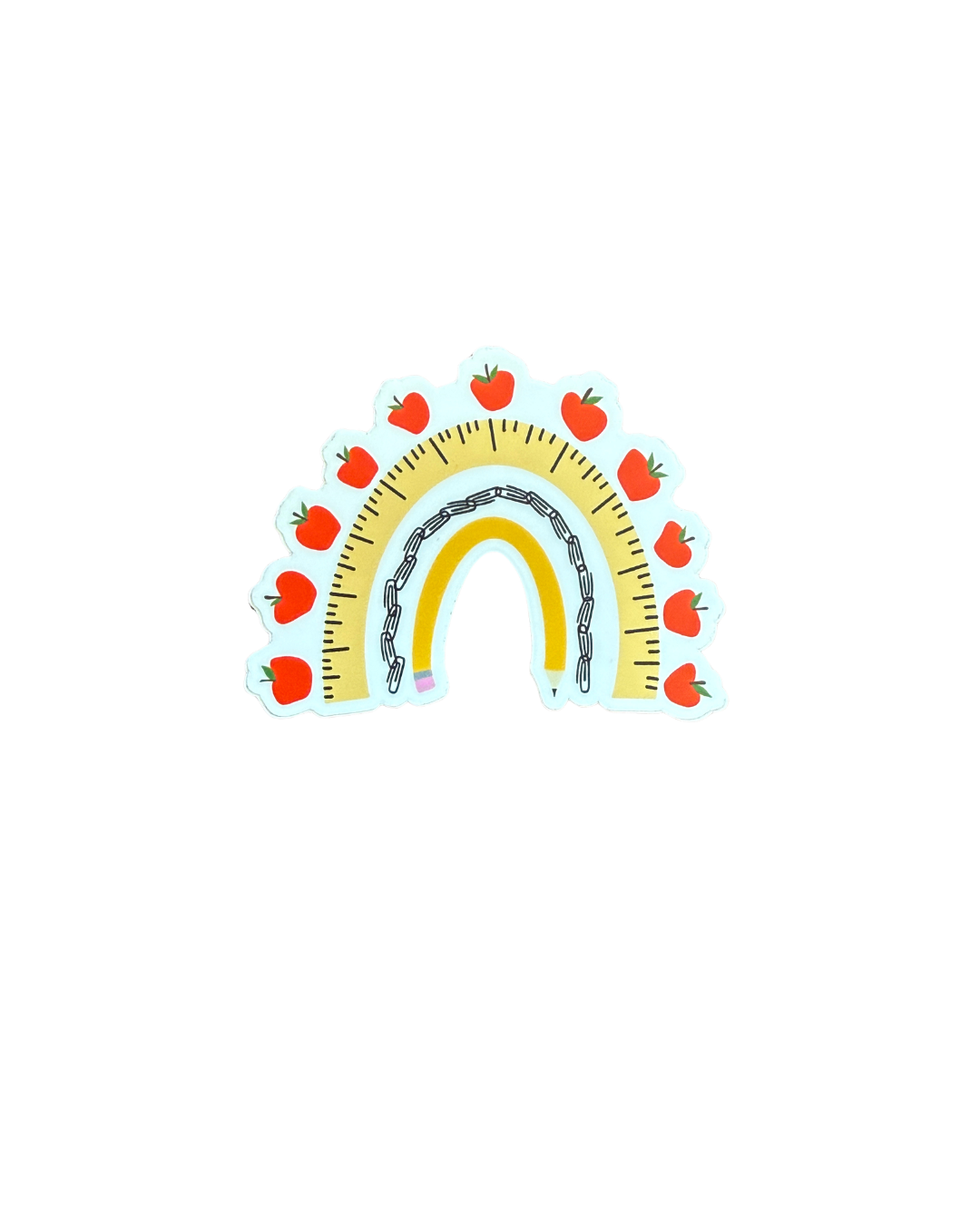Teacher Rainbow Sticker