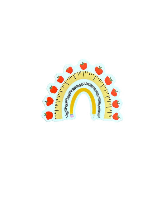 Teacher Rainbow Sticker
