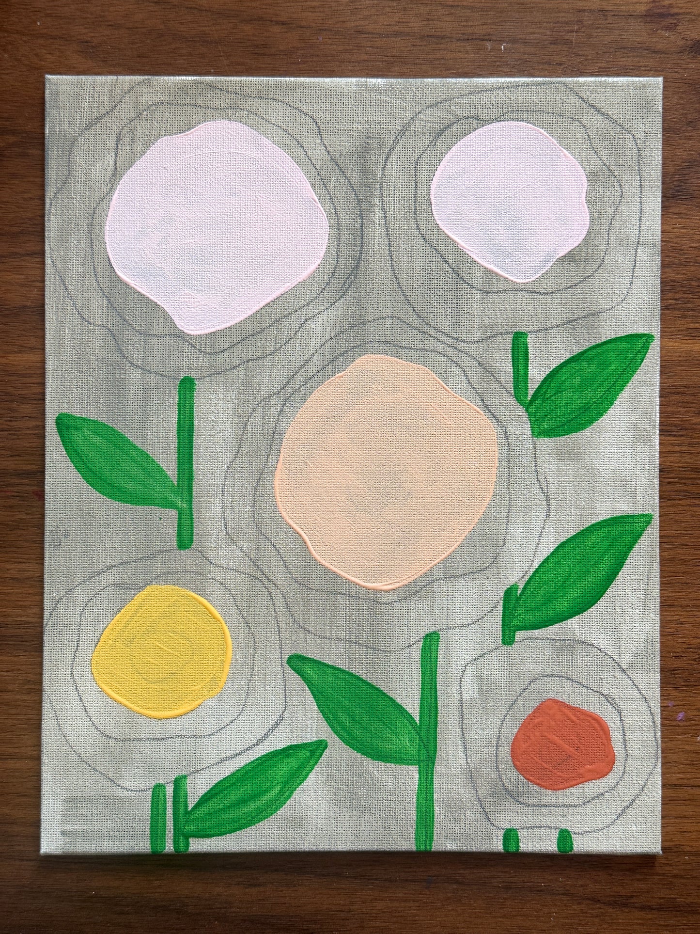 Whimsical Florals Mixed Media Paint Kit