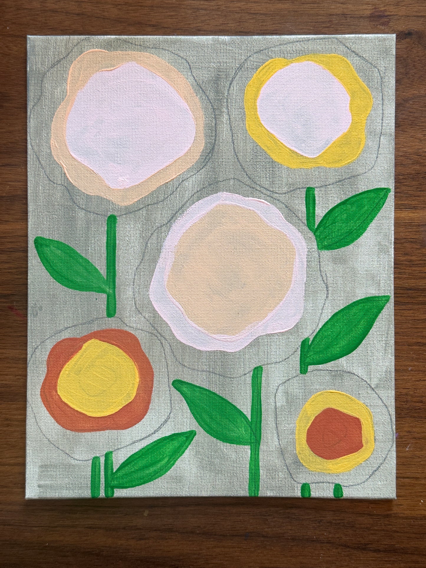 Whimsical Florals Mixed Media Paint Kit