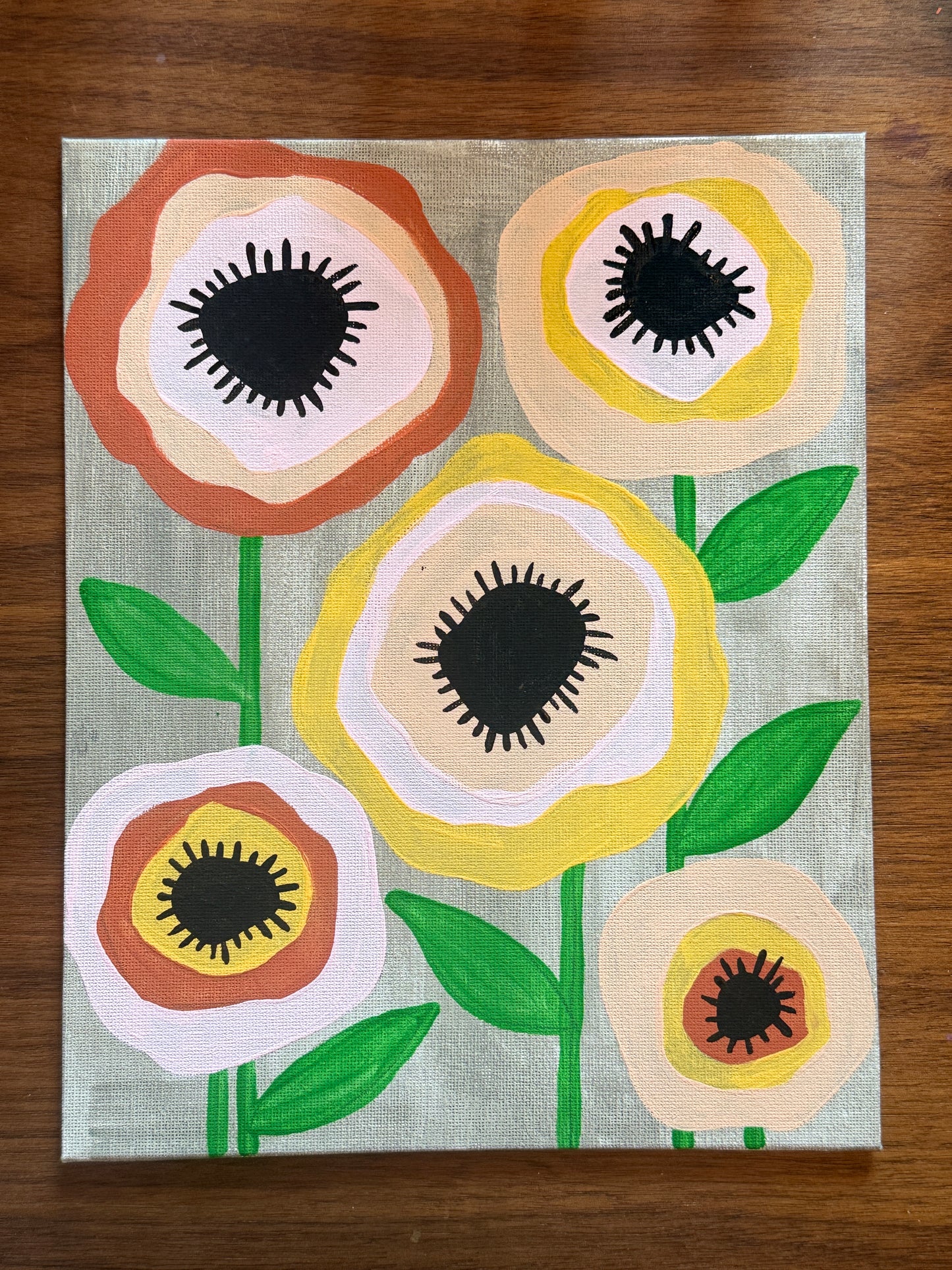 Whimsical Florals Mixed Media Paint Kit
