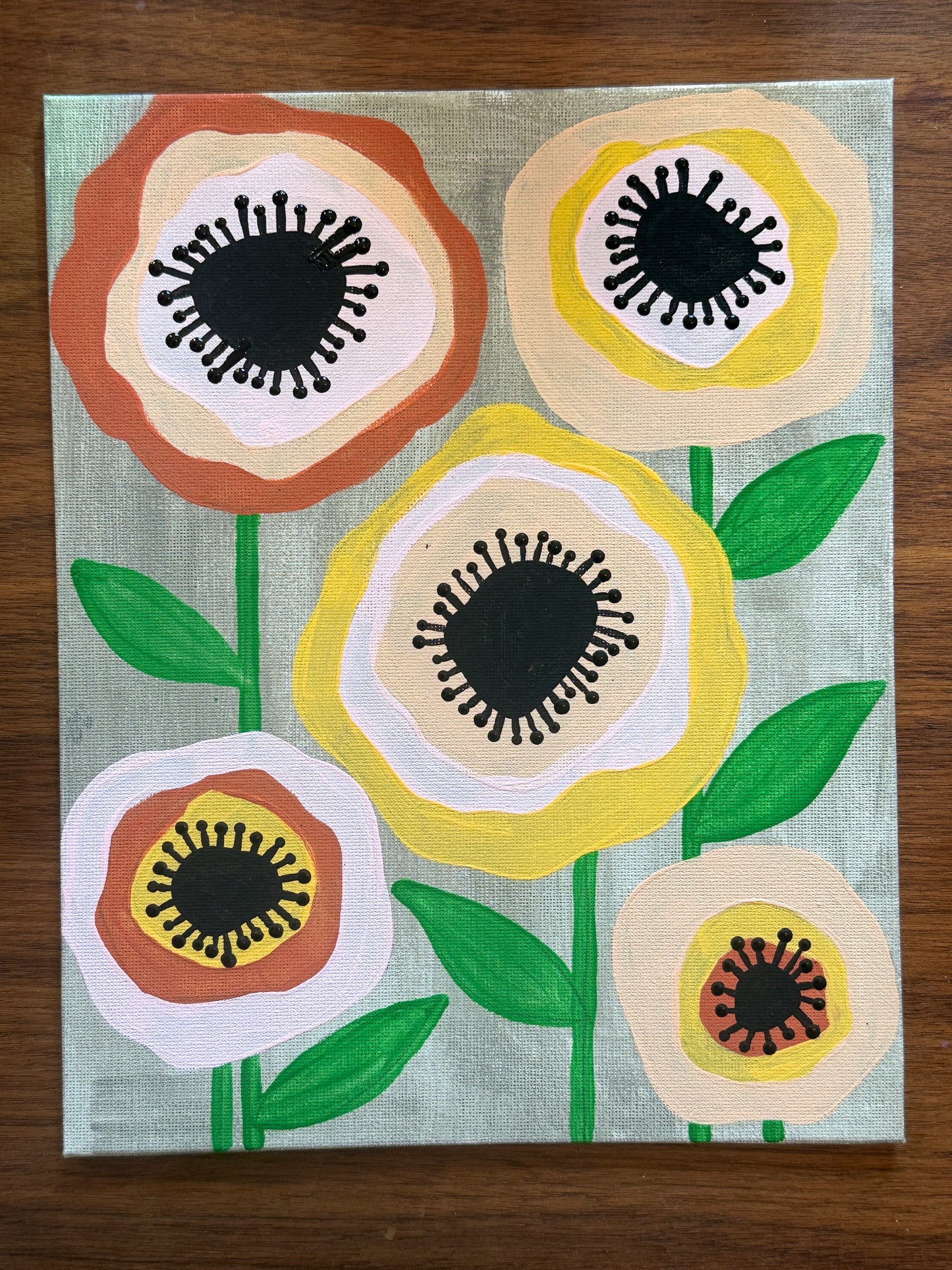 Whimsical Florals Mixed Media Paint Kit