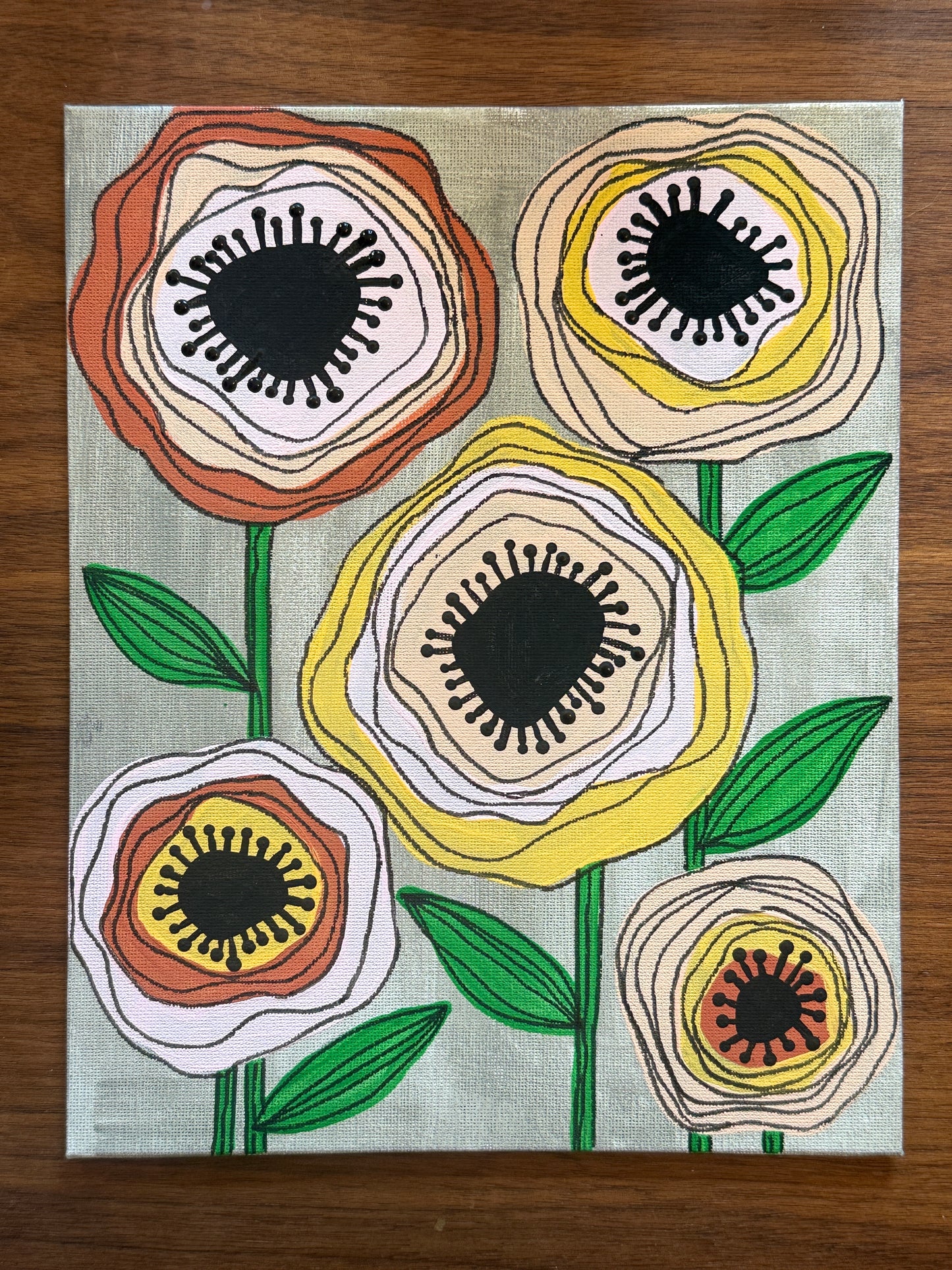 Whimsical Florals Mixed Media Paint Kit