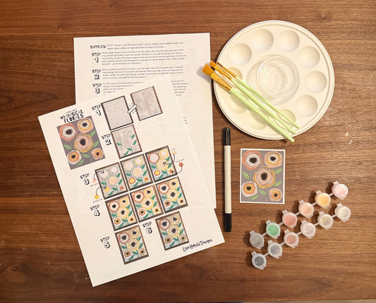 Whimsical Florals Mixed Media Paint Kit