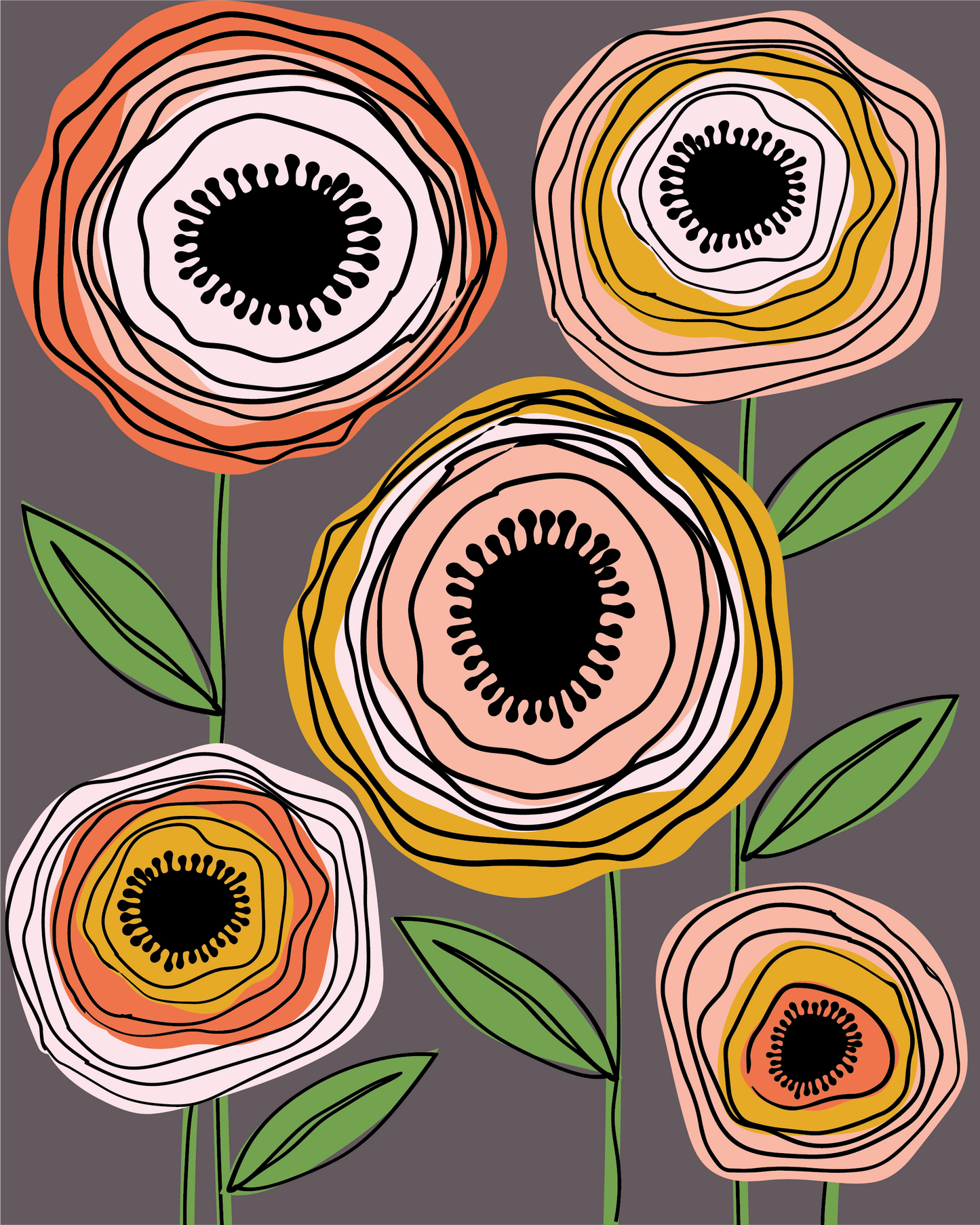 Whimsical Florals Mixed Media Paint Kit